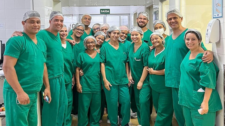 Profissionais de diferentes áreas formam a equipe de cirurgia cardíaca pediátrica do HMA, hospital referência em atendimento pediátrico de alta complexidade no Tocantins
