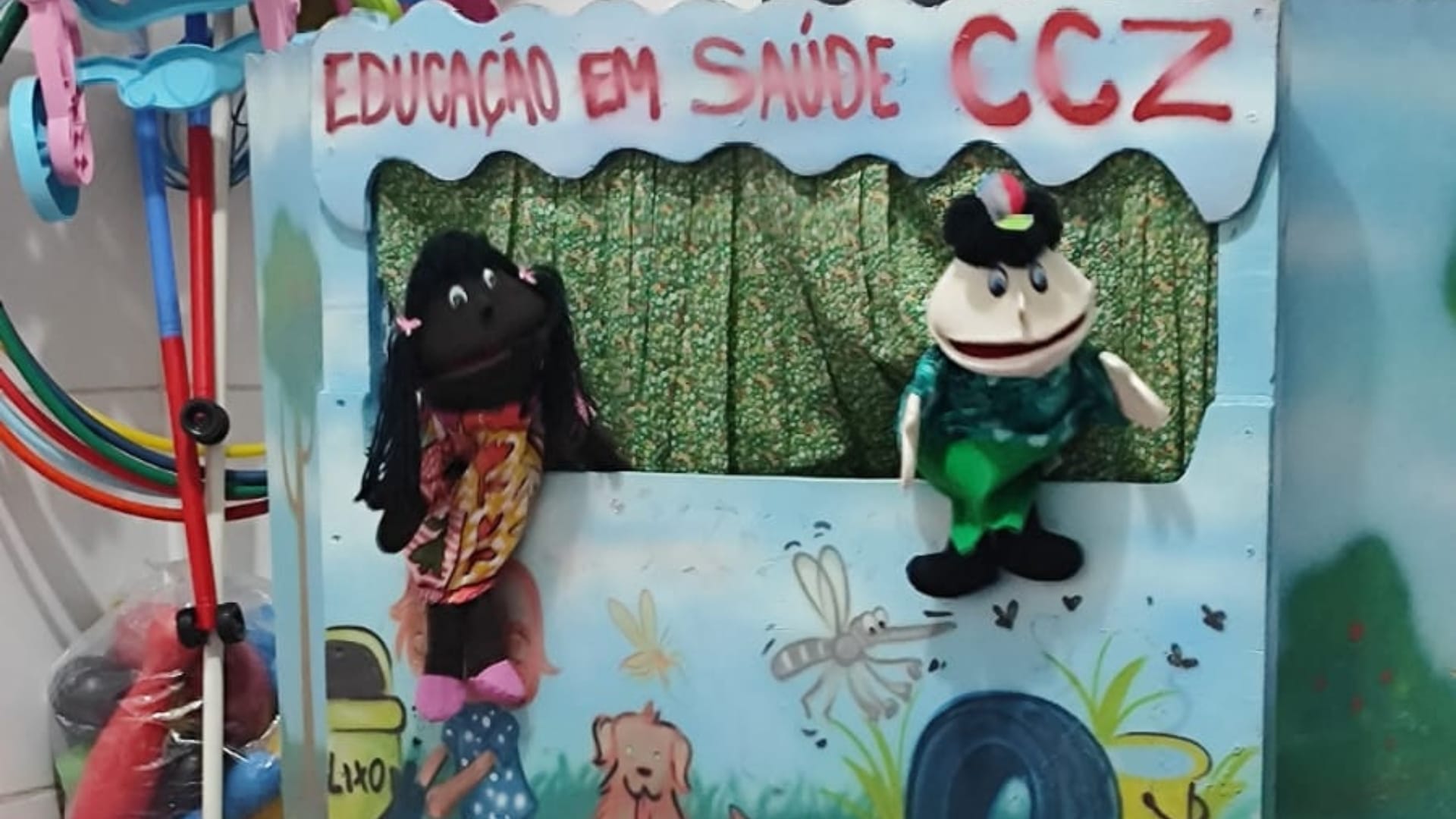 O teatro de fantoches com o mosquito Aedes aegypti faz parte de um programa do Centro de Controle de Zoonoses (CCZ) de Araguaína. (Foto: Divulgação)